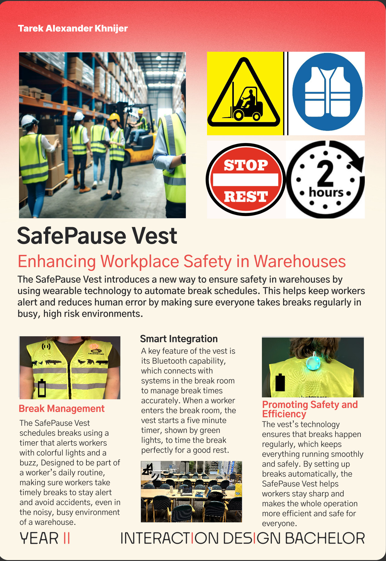 SafePause Vest wearable concept